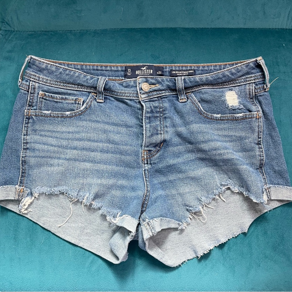 Hollister Women's Blue Denim Shorts size 13